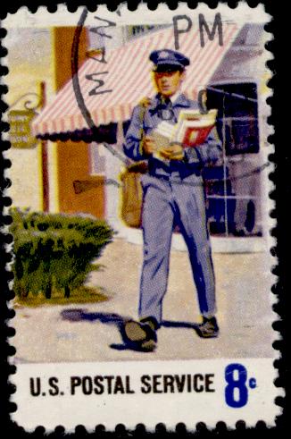 Stamp_US_1973_8c_mailman