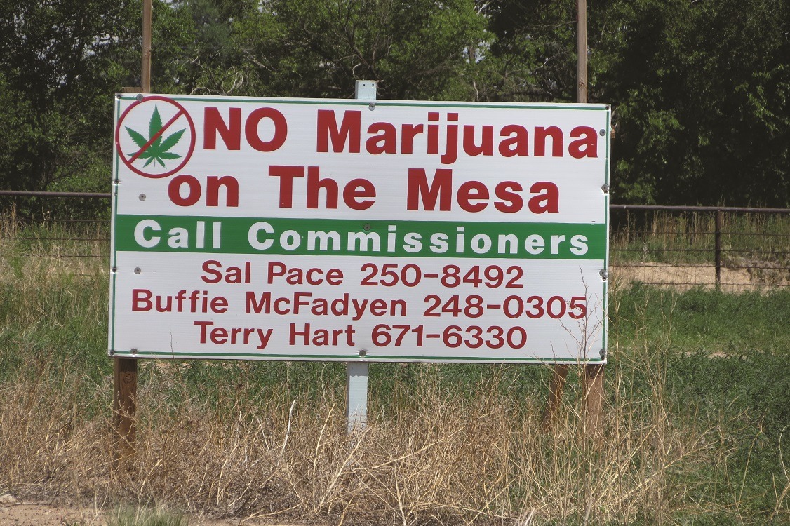 Protest groups such as Citizens for a Healthy Pueblo have continued to fight against commercial cannabis businesses. 